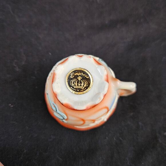Empress Hand Painted Mini Tea Cup and Saucer Dragon Design Made in Japan - Picture 6 of 12